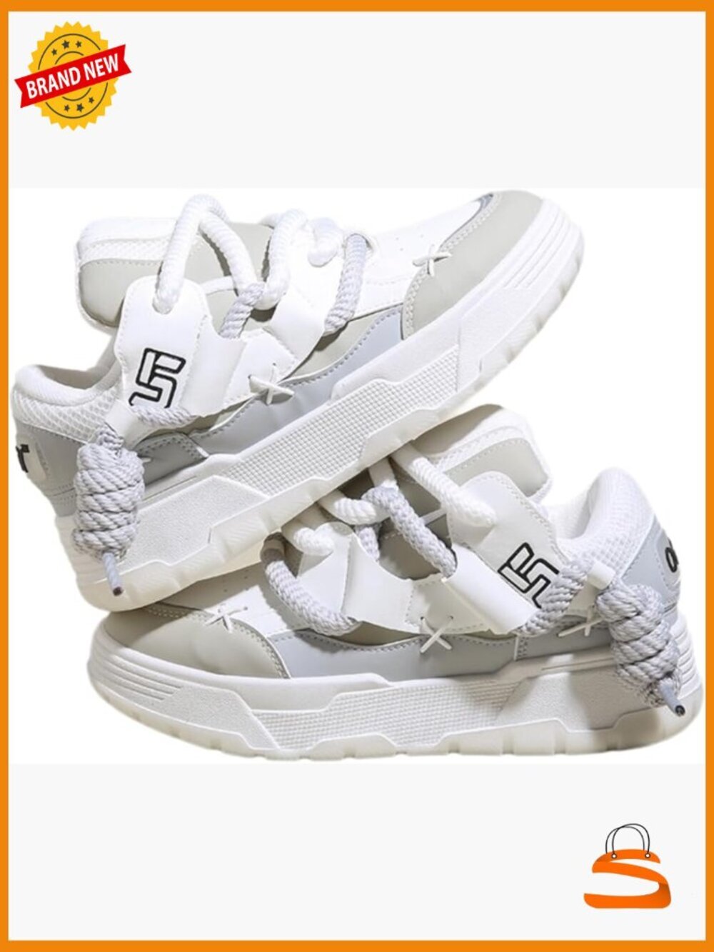 Y2K Chunky Platform Sneakers for Women Thick Sole Walking Shoes Kawaii Cute